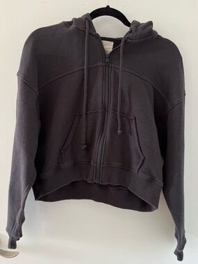 Cropped American Eagle Zip-up